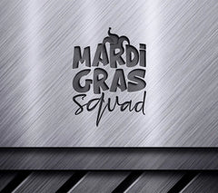 Mardi Gras Squad SVG Design - Jester Hat on White Background SVG