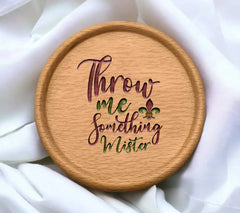 Mardi Gras Throw Me Something Mister SVG with Fleur De Lis SVG