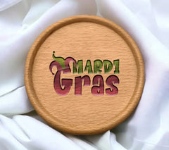 Purple & Green Mardi Gras SVG Design - Party Decor SVG