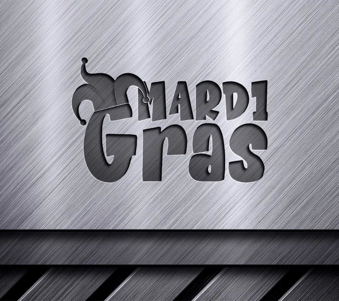 Purple & Green Mardi Gras SVG Design - Party Decor SVG