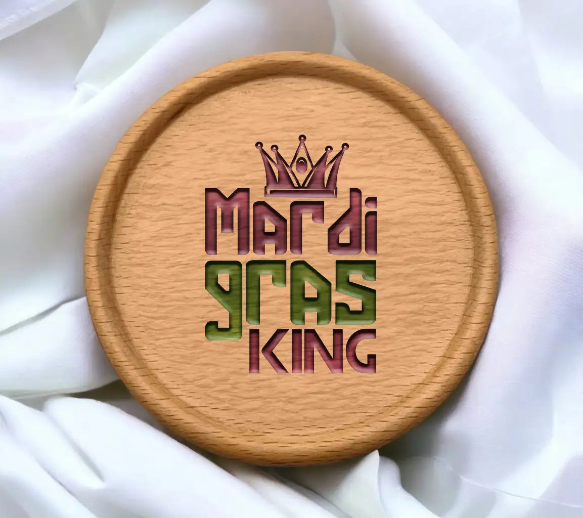 Mardi Gras King SVG Design - Purple Crown Design SVG