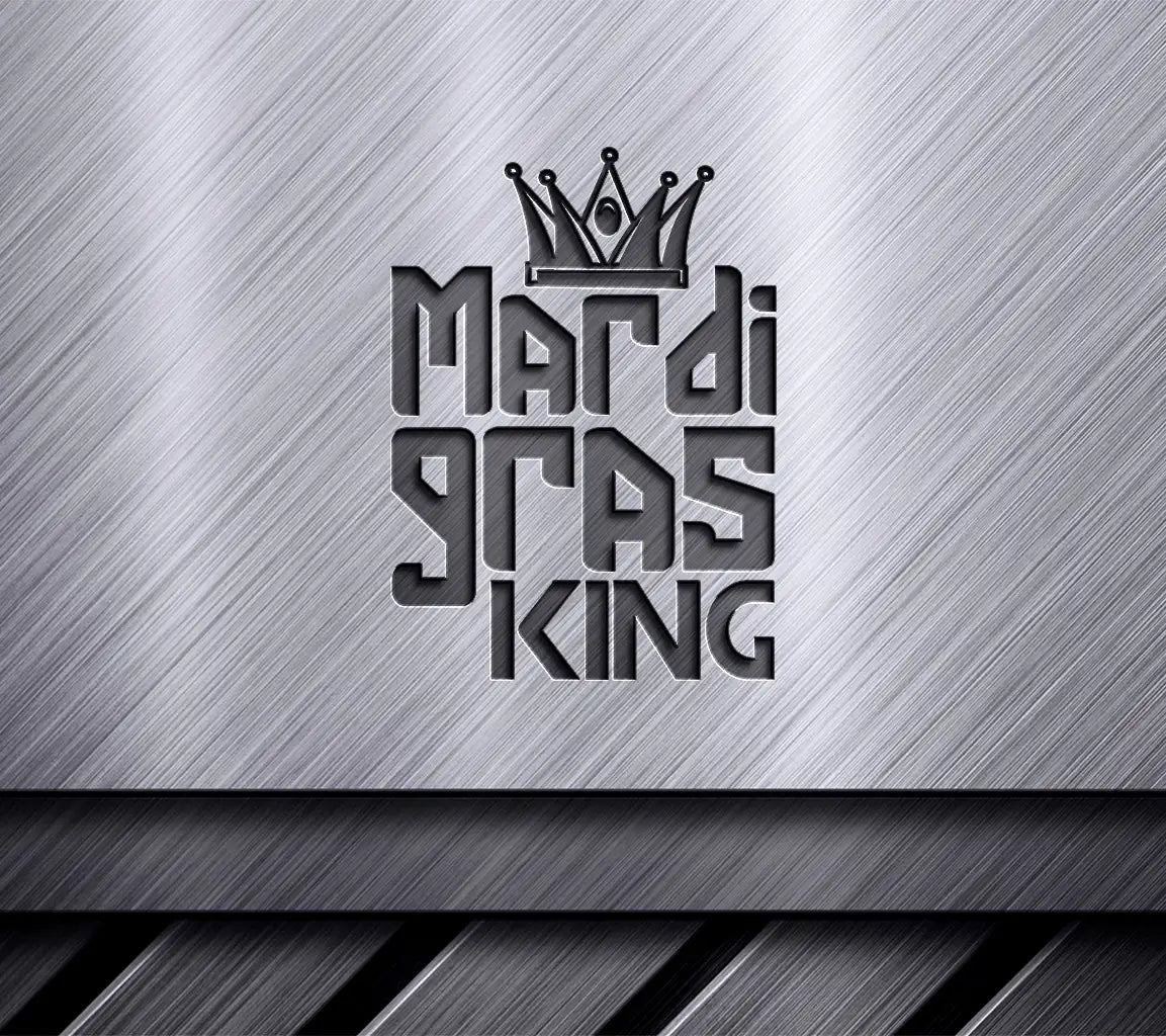 Mardi Gras King SVG Design - Purple Crown Design SVG