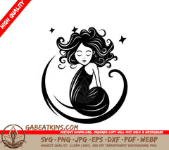 Smiling Pregnant Woman SVG -  Maternity Illustration SVG