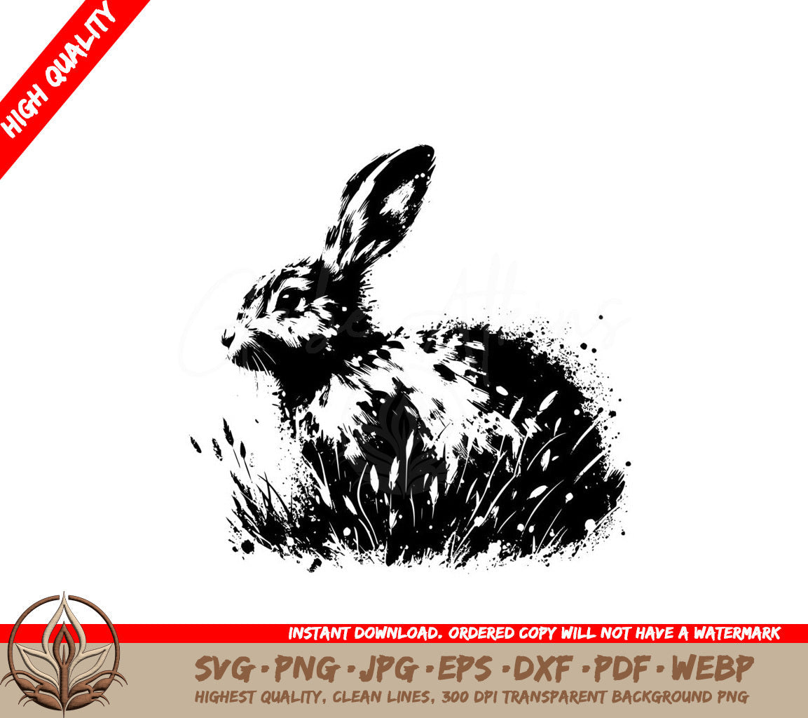 Meadow Musing Rabbit SVG