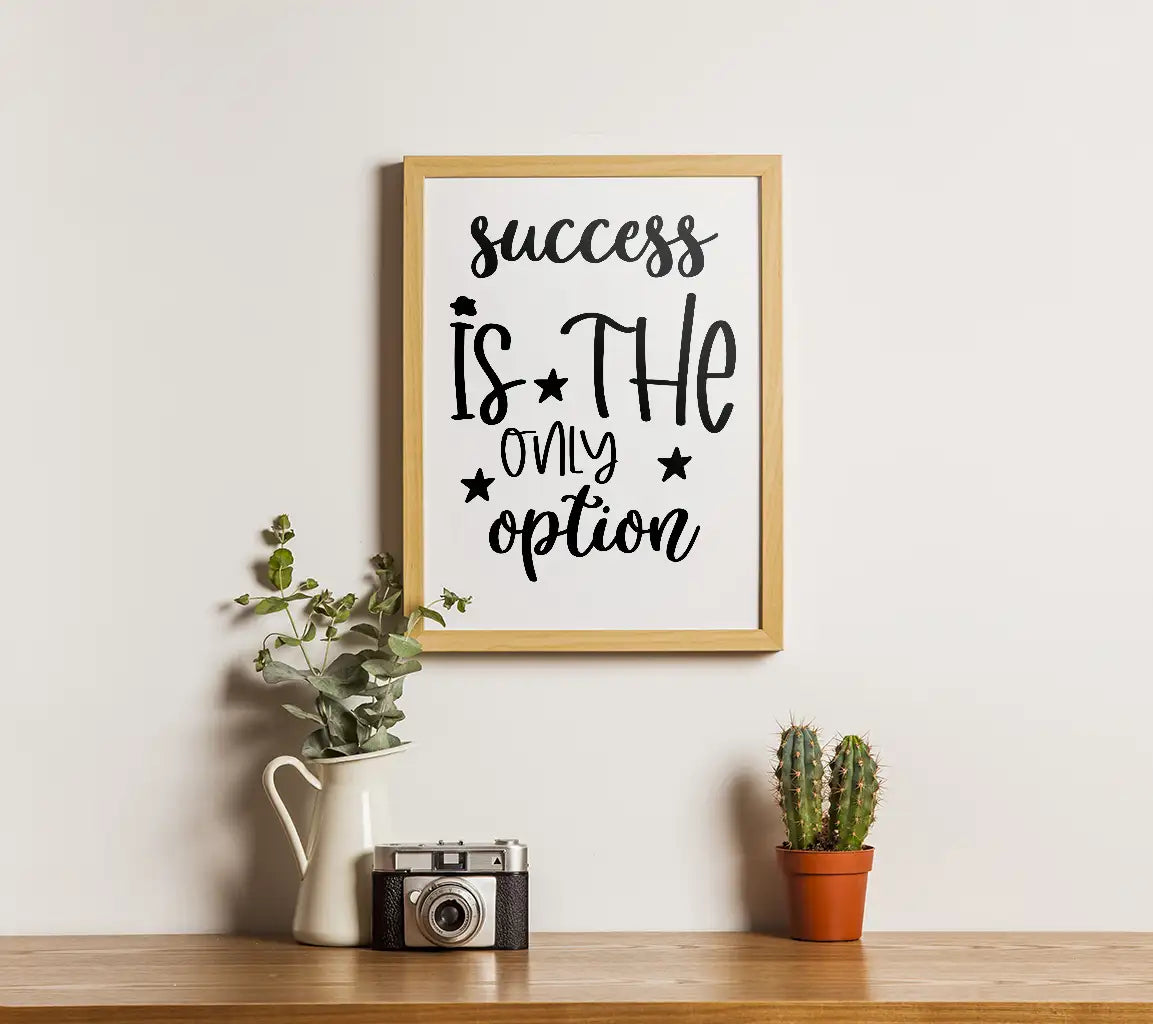 Success Is The Only Option SVG Bundle - Motivational Design Graphics SVG