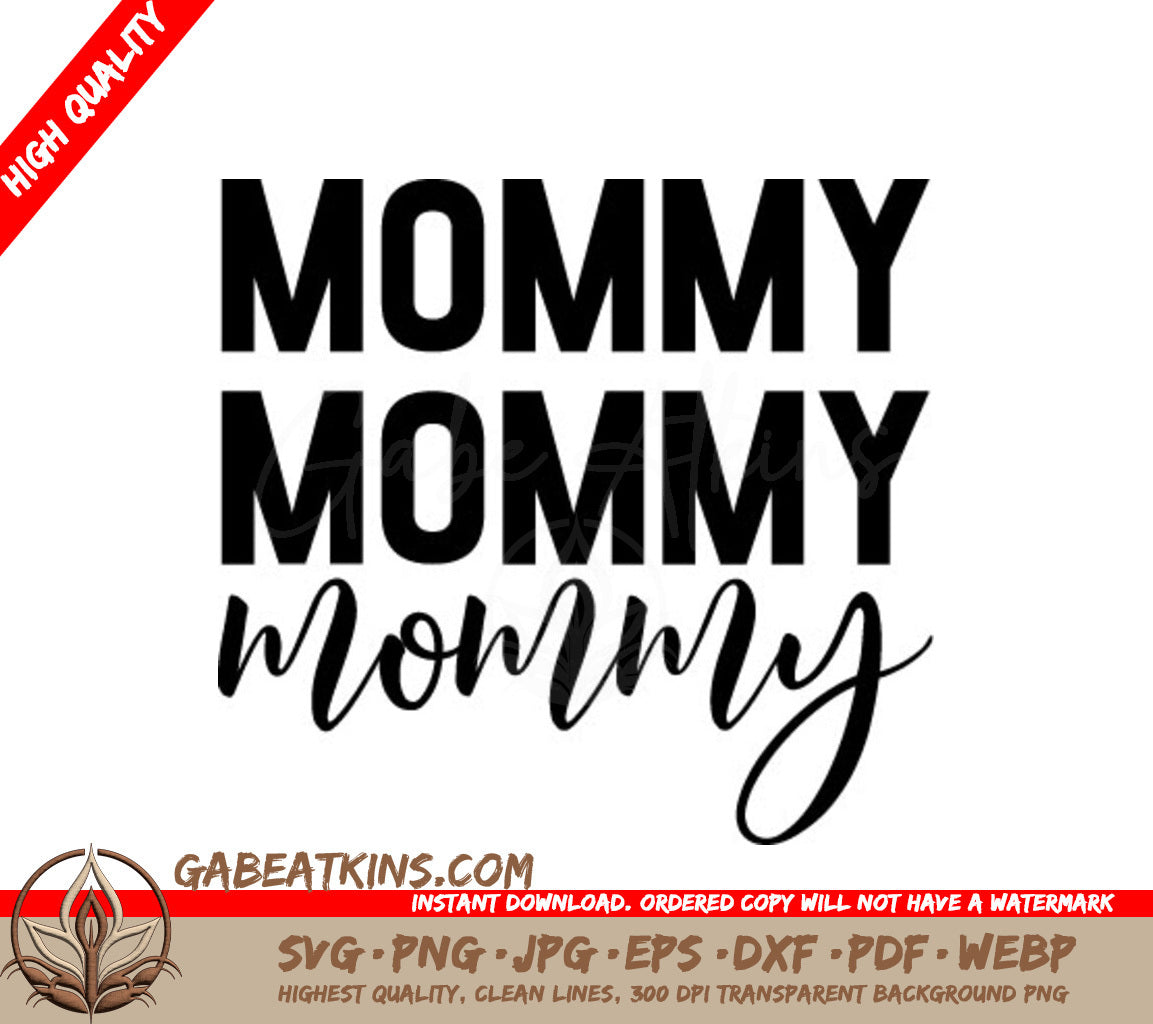 Mommy SVG Bundle Mothers Day, Mom, and Word Mommy Designs SVG