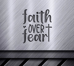 Faith Over Fear Cross SVG Bundle - Christian Design SVG