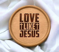 Love Like Jesus SVG Design - Christian Cross Design SVG