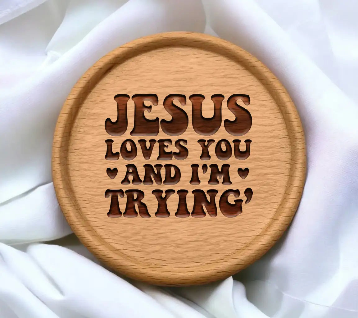 Jesus Loves You And Im Trying - Funny Christian SVG Bundle SVG