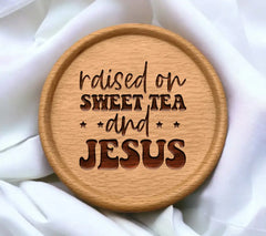 ## Raised on Sweet Tea & Jesus SVG Bundle - Christian Design SVG