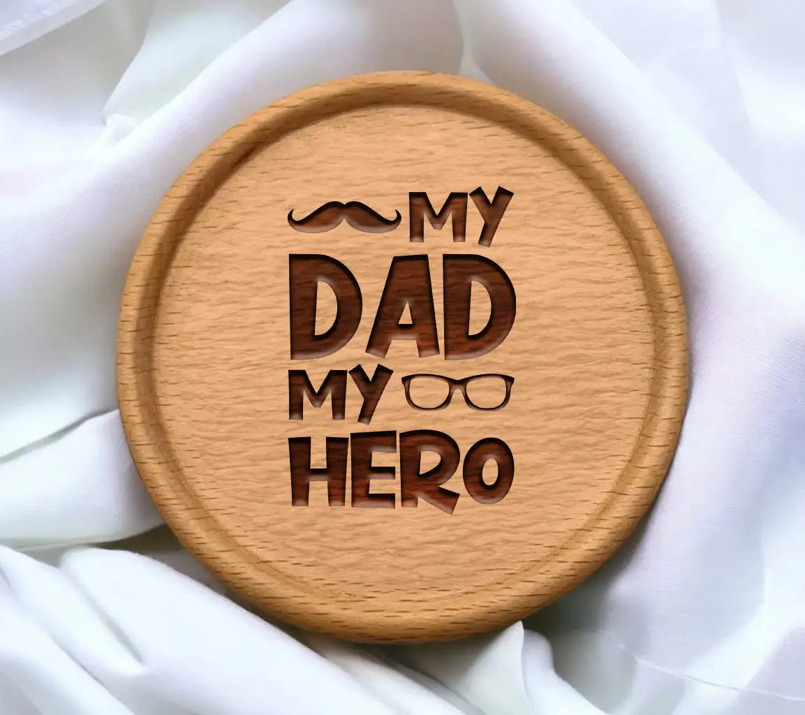 My Dad My Hero SVG Bundle Mustache & Glasses Design SVG