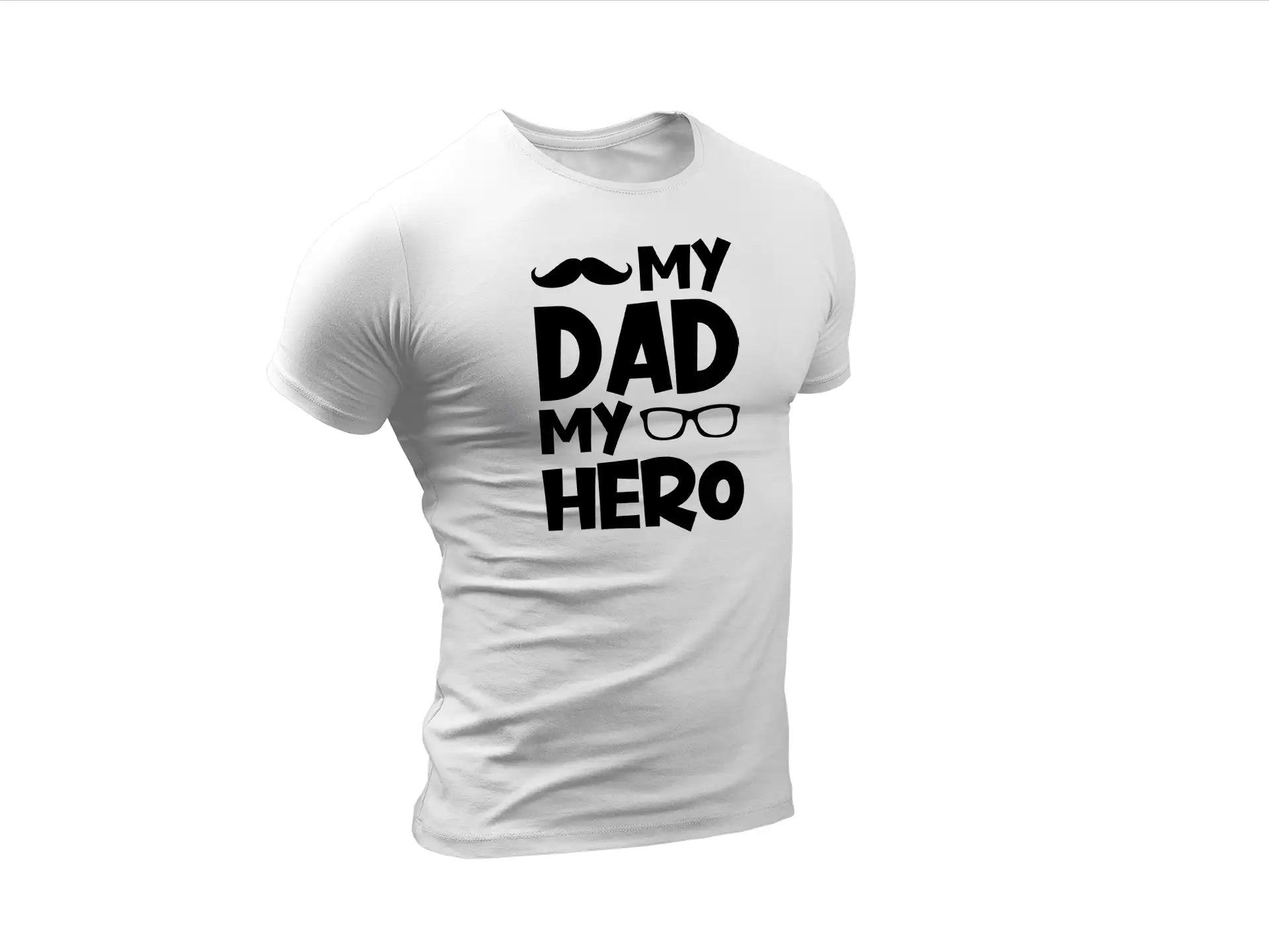 My Dad My Hero SVG Bundle Mustache & Glasses Design SVG