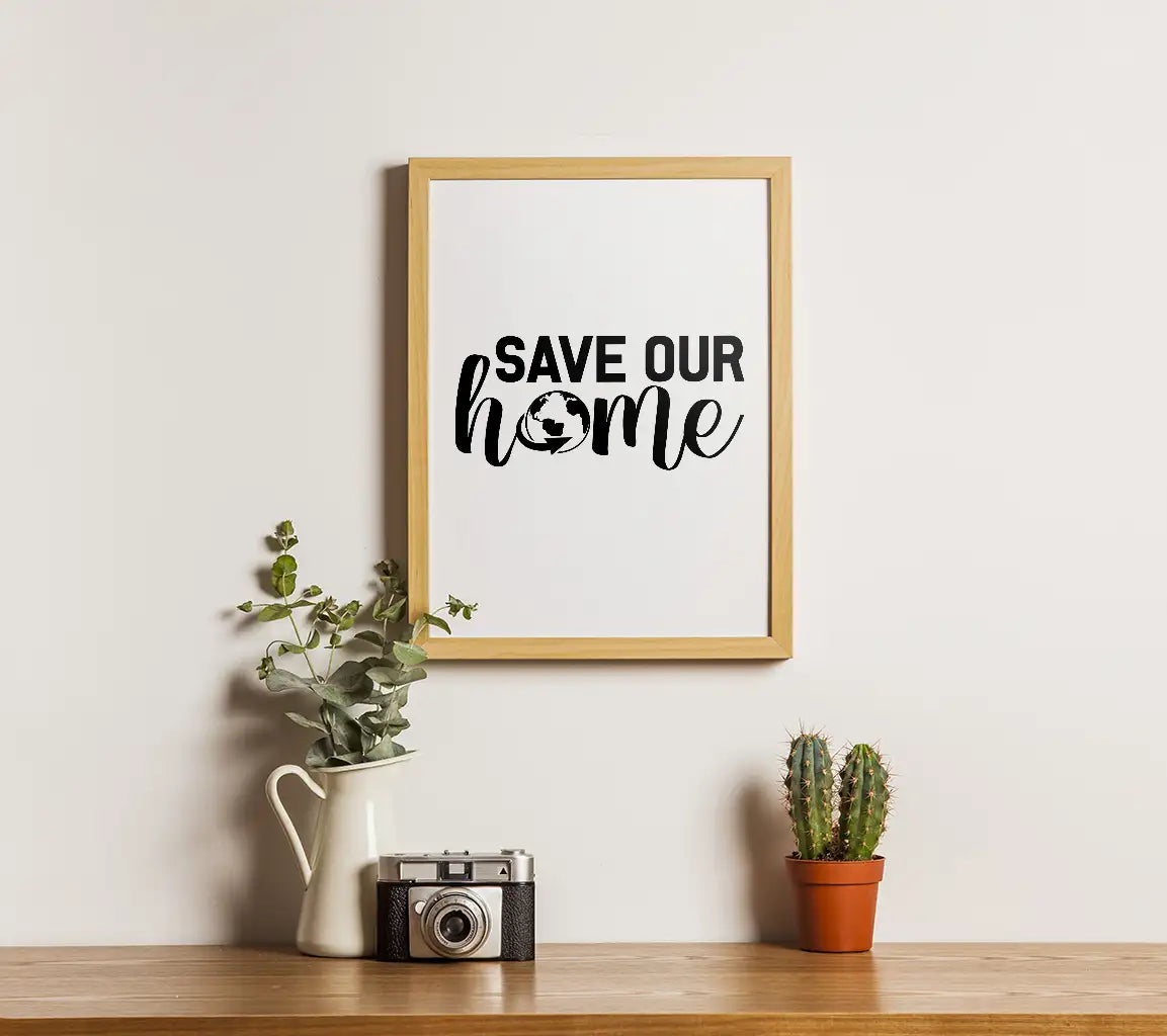 Save Our Home Globe Design SVG - Earth Day Design SVG