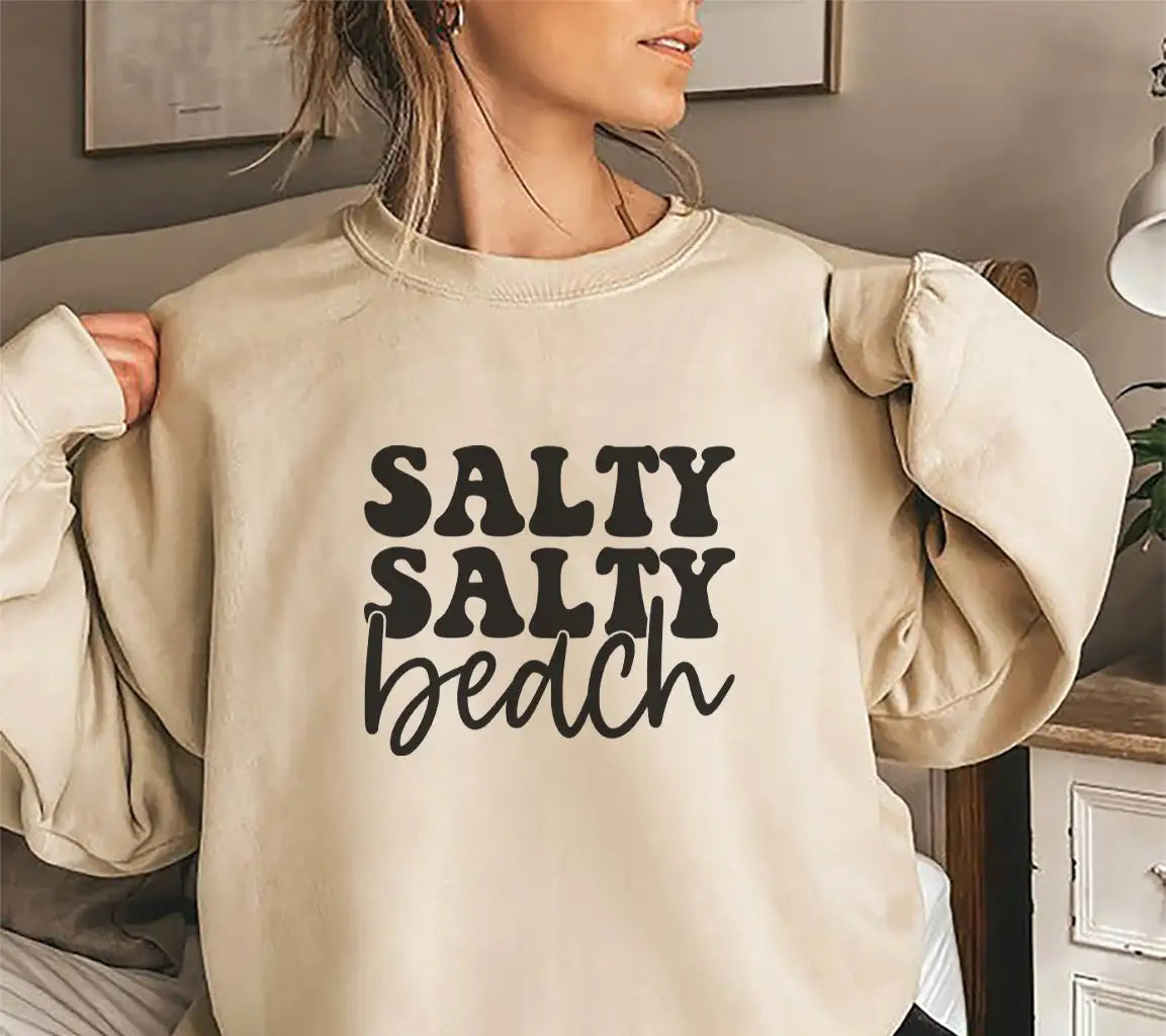 Salty Beach  Design SVG - Summer Beach Bundle SVG