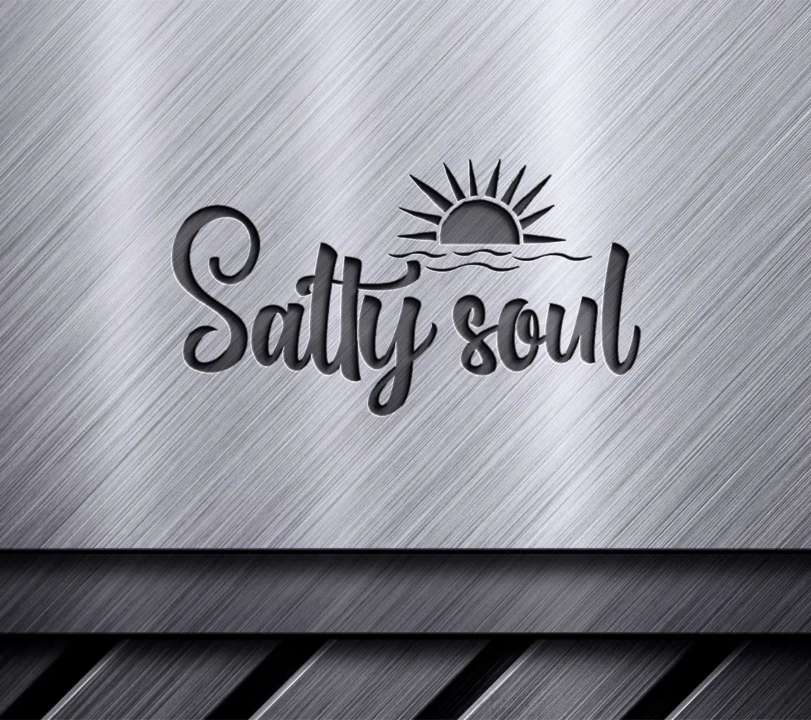 Salty Soul Sunset Design SVG -  Design SVG