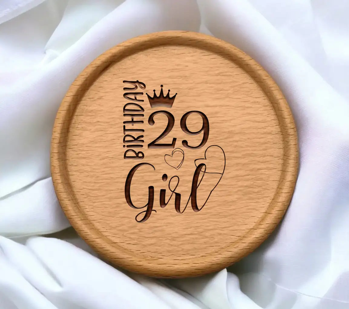 Birthday Girl with Crown & Number 29 SVG Bundle - Digital Download SVG