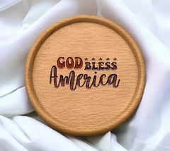 God Bless America Patriotic SVG - Red, White & Blue Design SVG