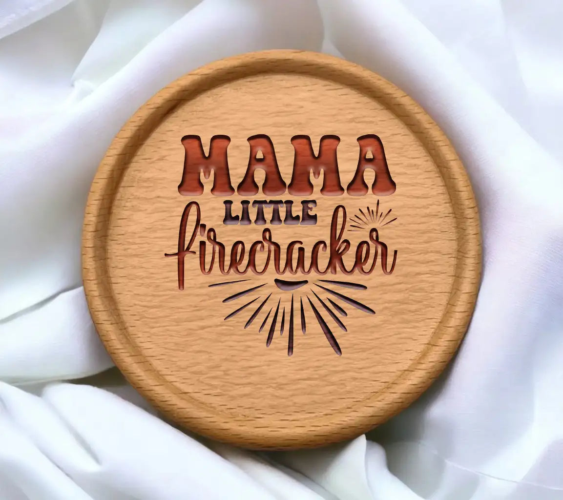 Mama Little Firecracker Red, White & Blue SVG - Memorial Day Design SVG