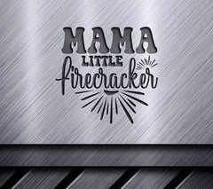 Mama Little Firecracker Red, White & Blue SVG - Memorial Day Design SVG