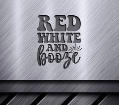 Red, White & Booze Memorial Day SVG Design SVG