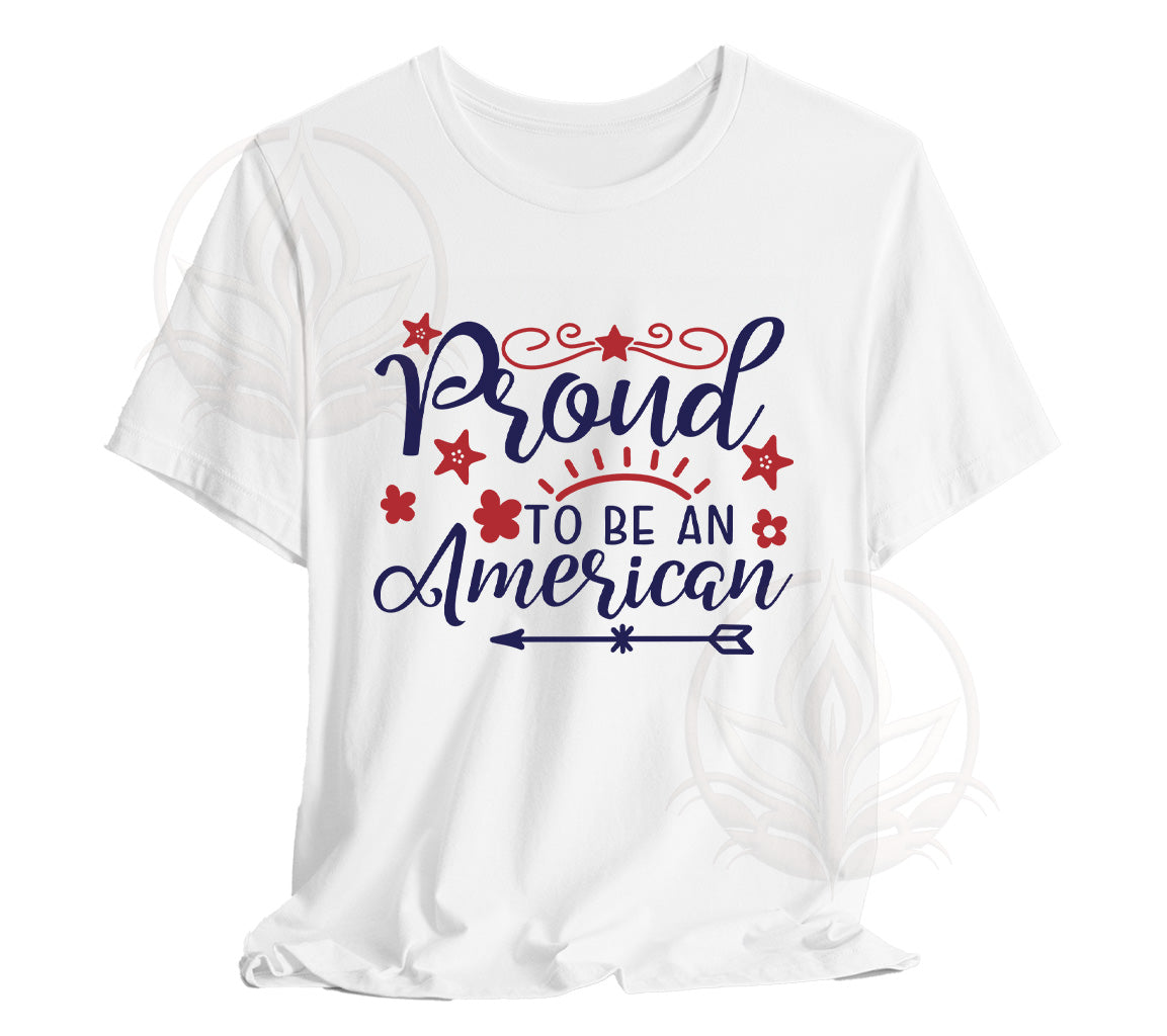 Proud To Be An American Patriotic 4th of July SVG PNG DXF JPG PDF WebP | July SVG PNG DXF JPG PDF WebP