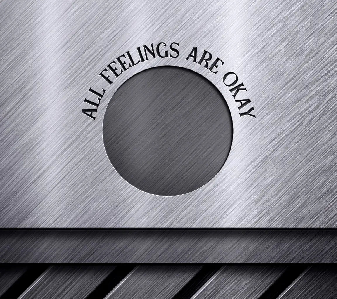 All Feelings Are Okay Smiley Face SVG - Mental Health Design SVG