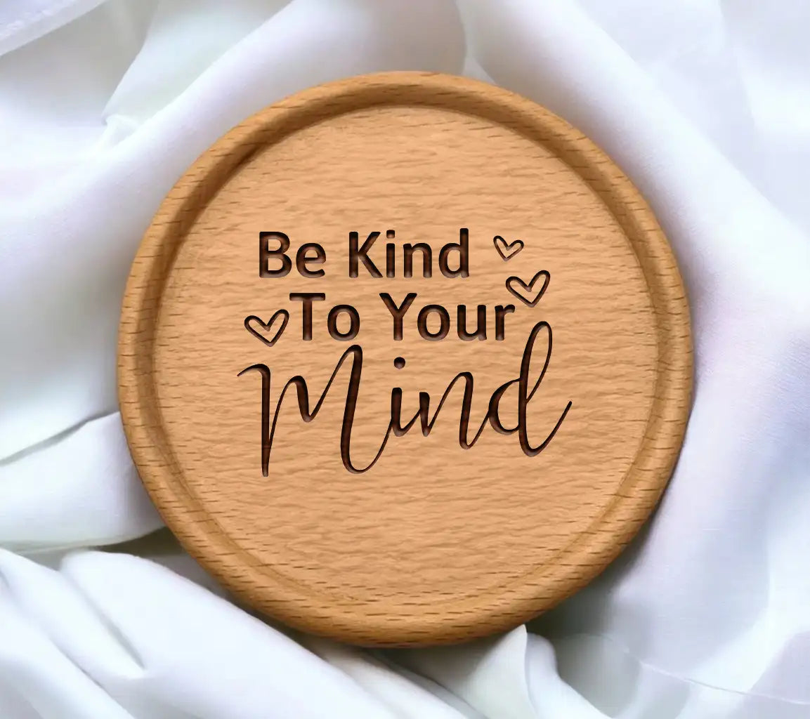 Be Kind To Your Mind SVG -  Sign with Hearts SVG