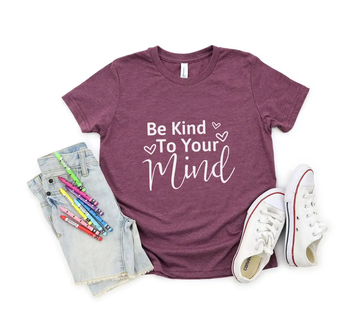 Be Kind To Your Mind SVG -  Sign with Hearts SVG