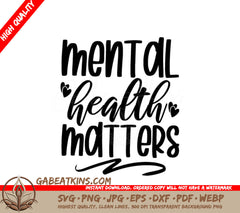 Mental Health Matters SVG Bundle -  Signs SVG