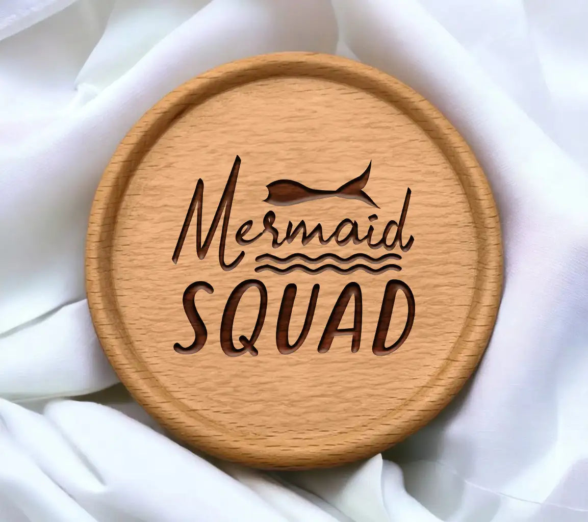  Mermaid Squad Design SVG - Mermaid Tail Design SVG