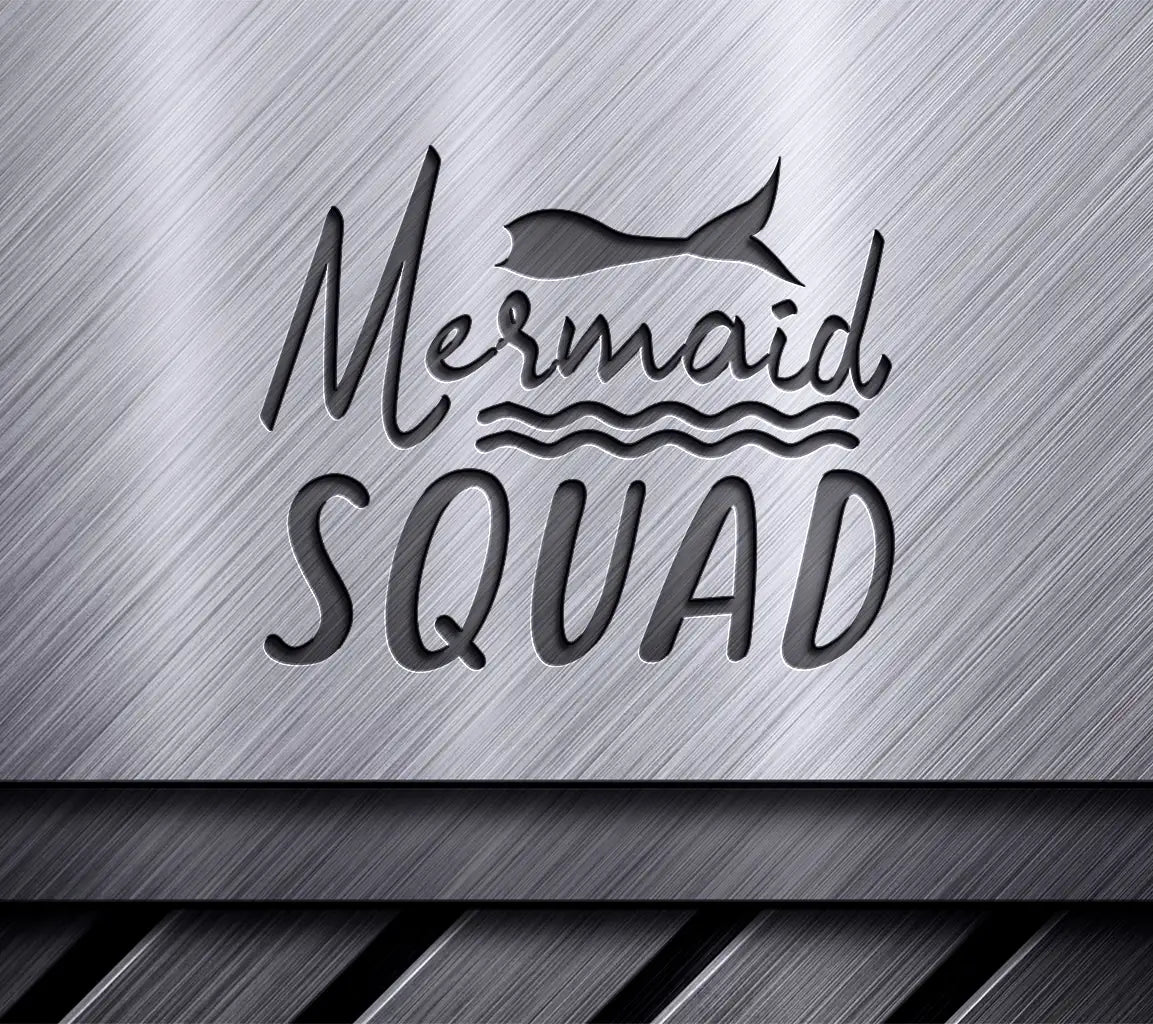  Mermaid Squad Design SVG - Mermaid Tail Design SVG