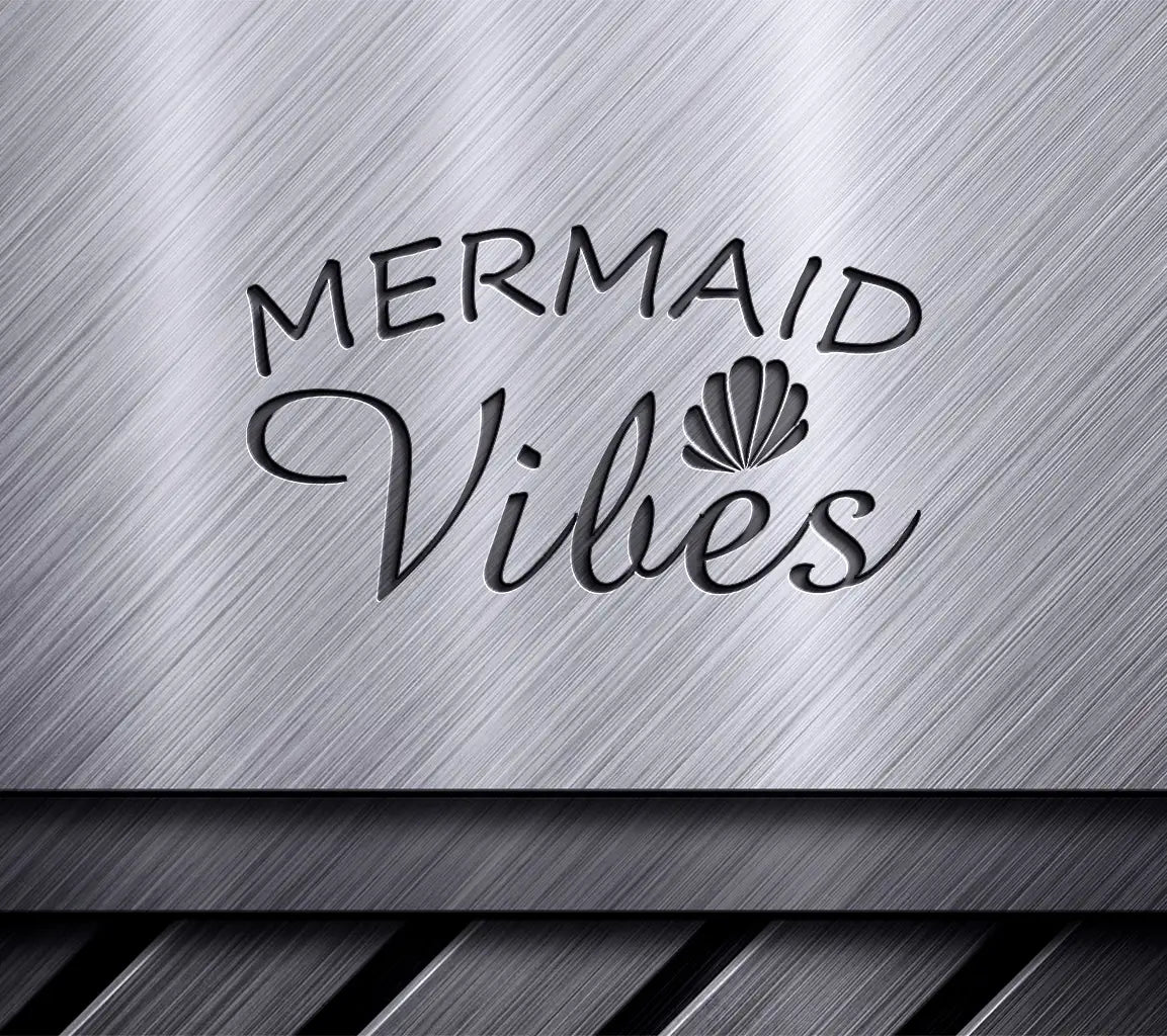  Mermaid Vibes SVG with Seashell SVG