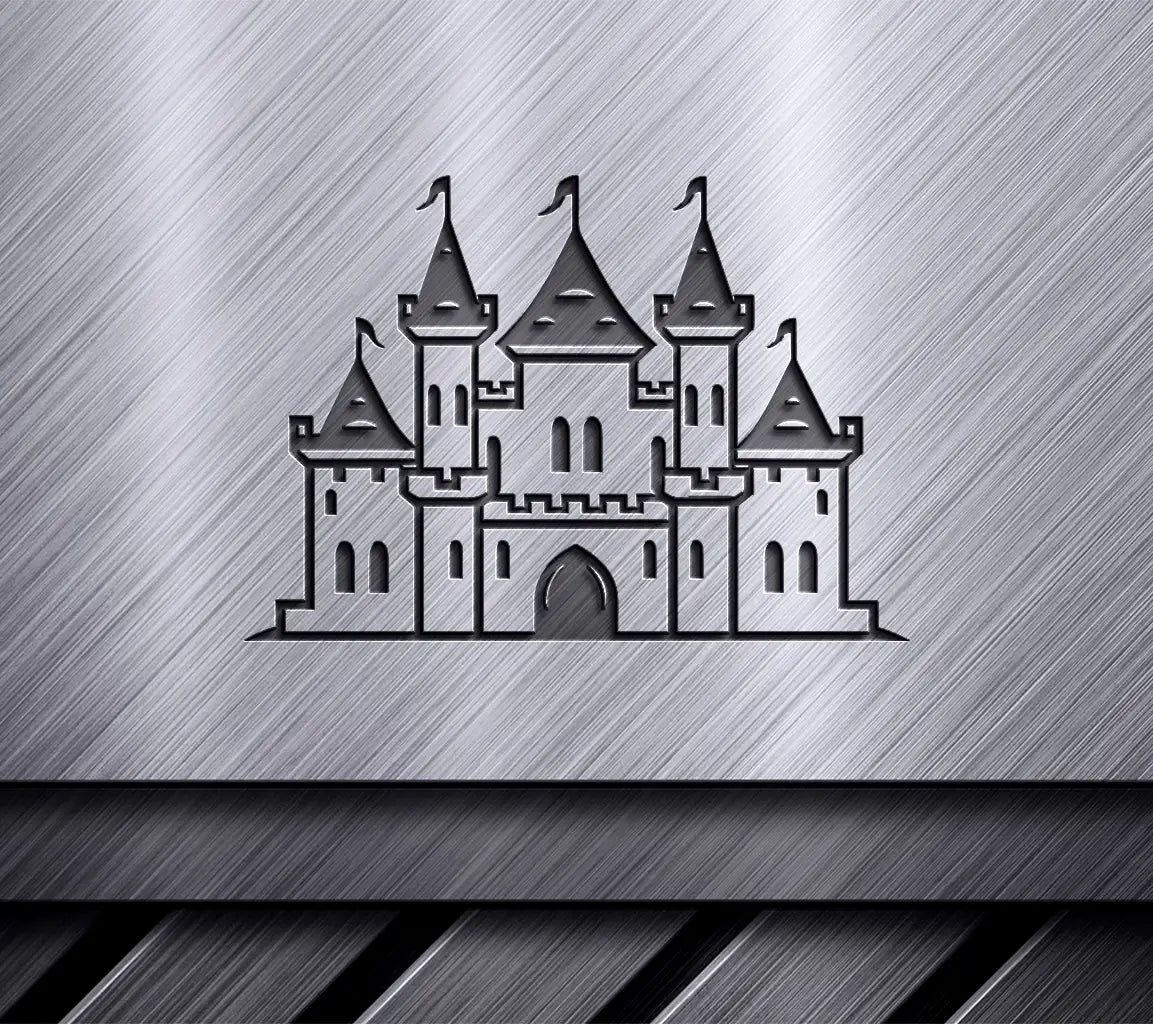  Castle with Flags SVG - Mini Truck Mobility Design Design SVG