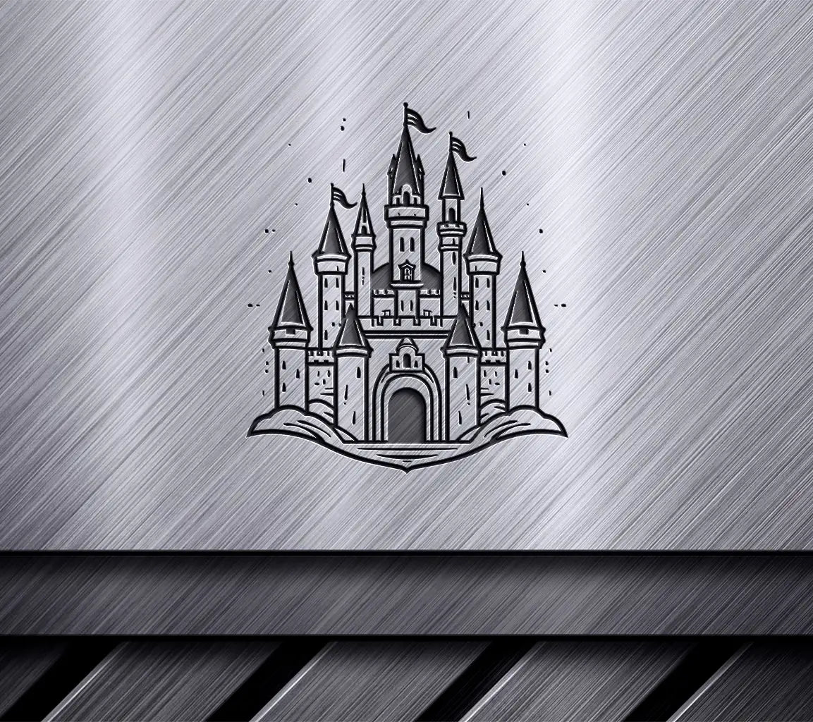  Castle Flag SVG - Mini Truck Emblem Design SVG