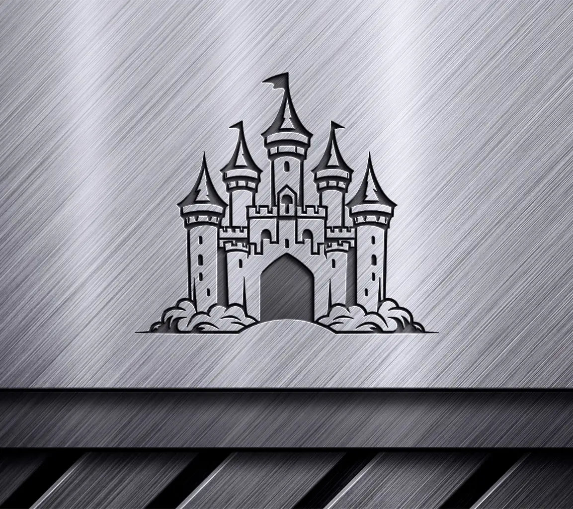  Castle Flag SVG - Mini Truck Emblem Vector SVG