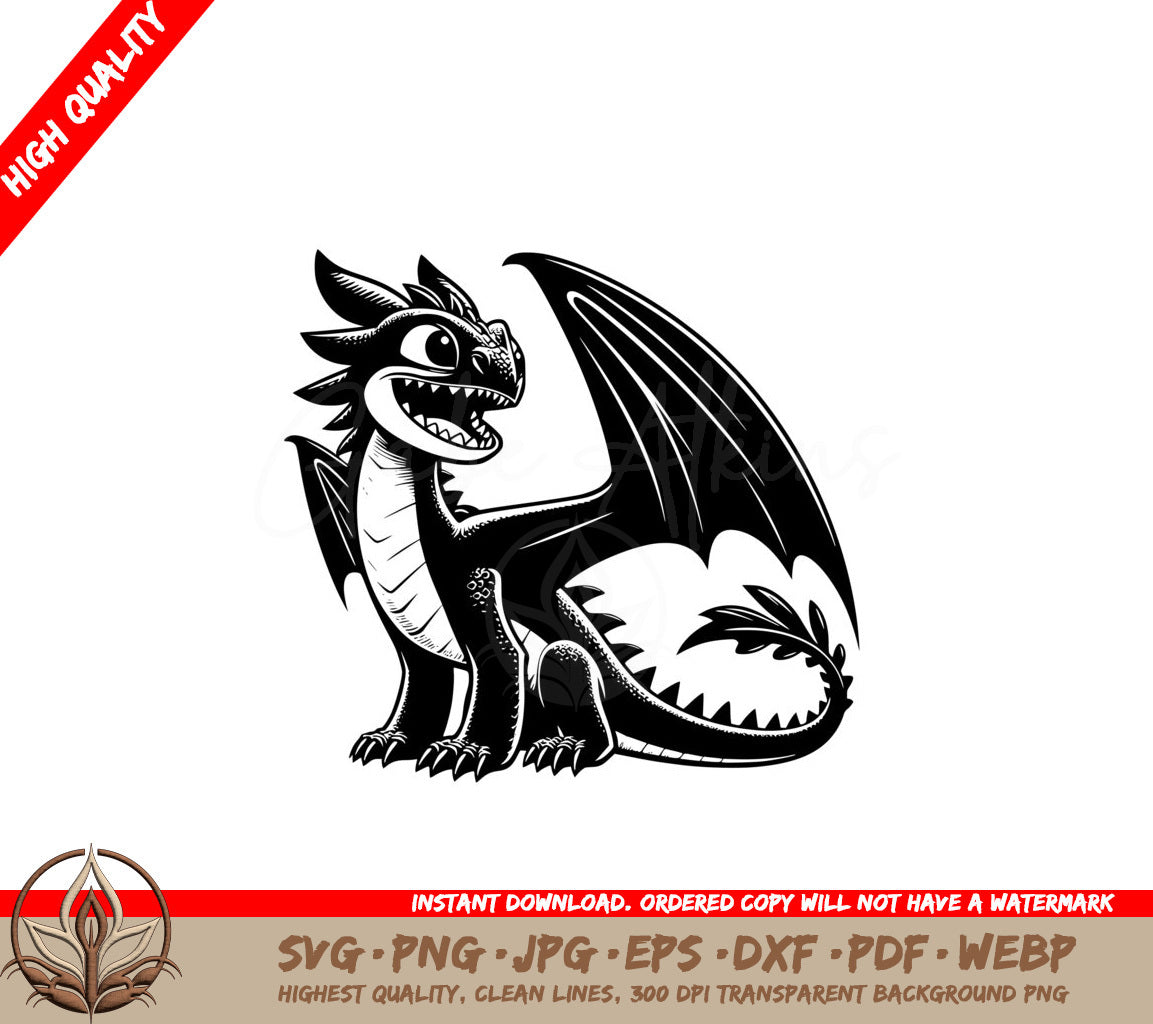 Mighty Dragon SVG Digital Product - Formats for Flexibility