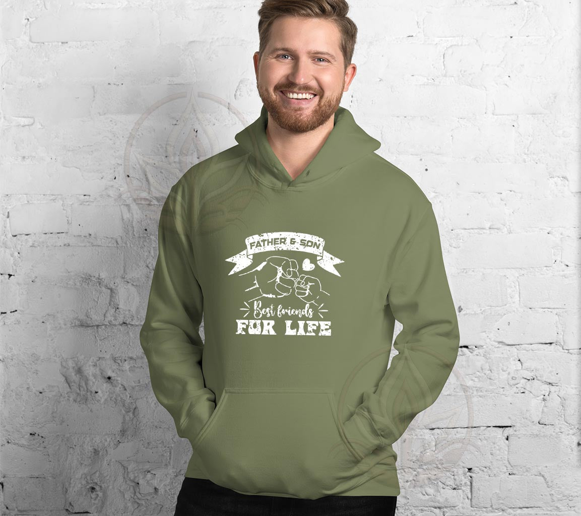 Father And Son Best Friends For Life Hoodie, Perfect Hoodie For Dads O | Day Gift, Funny Father Hoodie,