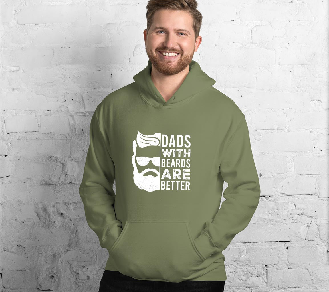 Dads With Beards Are Better Hoodie | Perfect Gift For Fathers Day | Ho | Perfect Gift