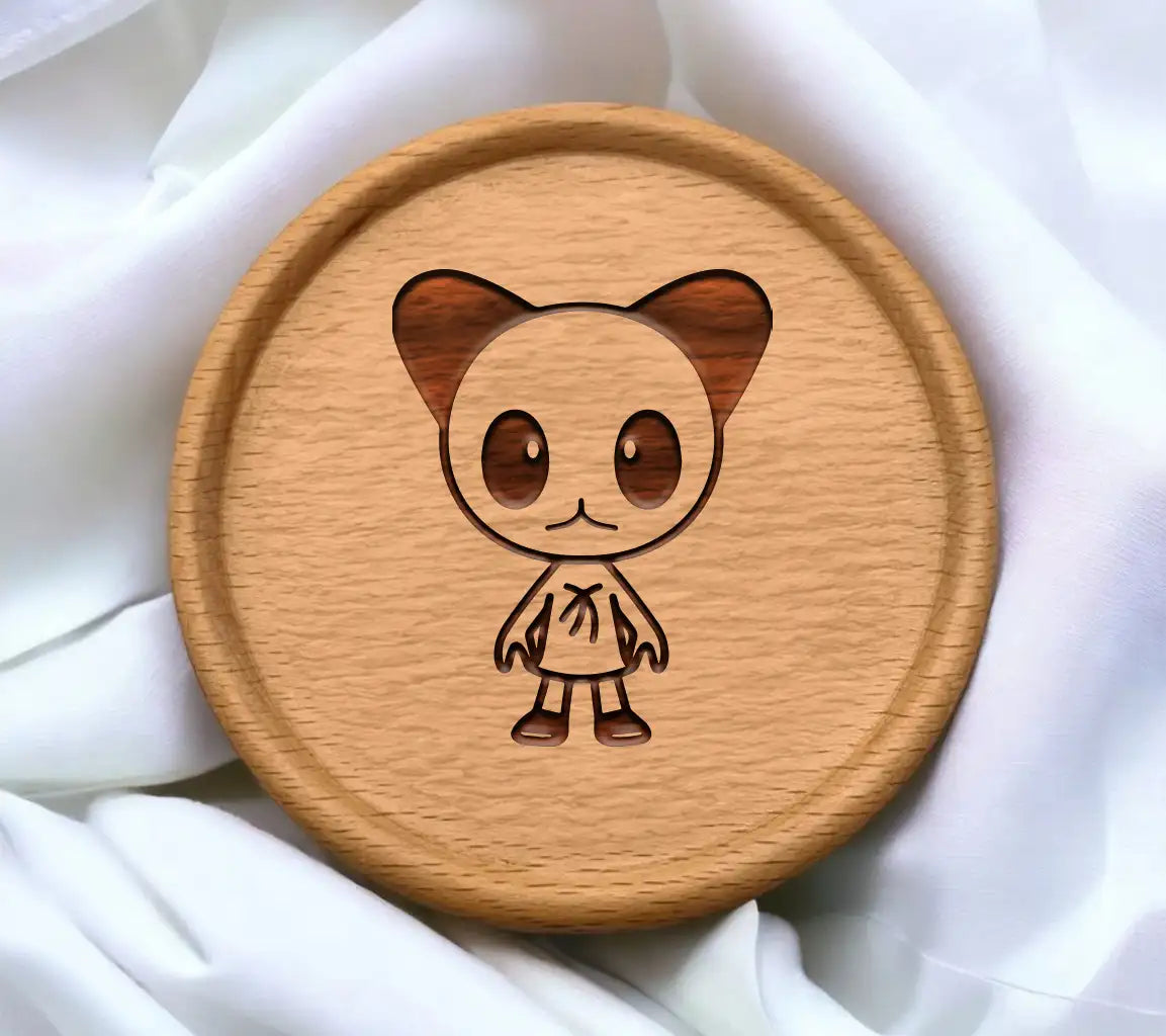 Minimalist  Panda Bear Halloween Mascot SVG SVG