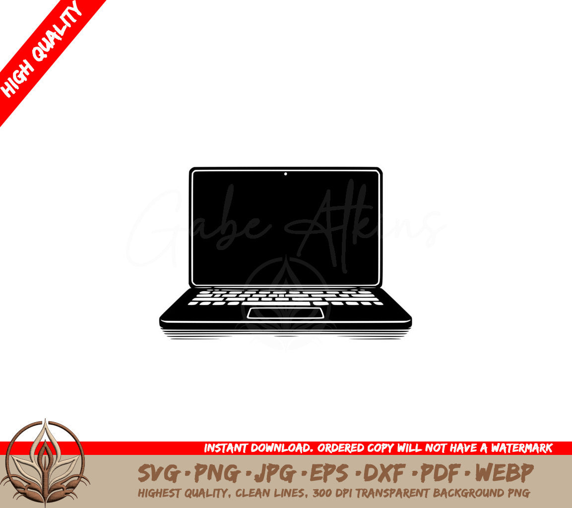 Modern Laptop SVG - Digital Product in Multiple Formats