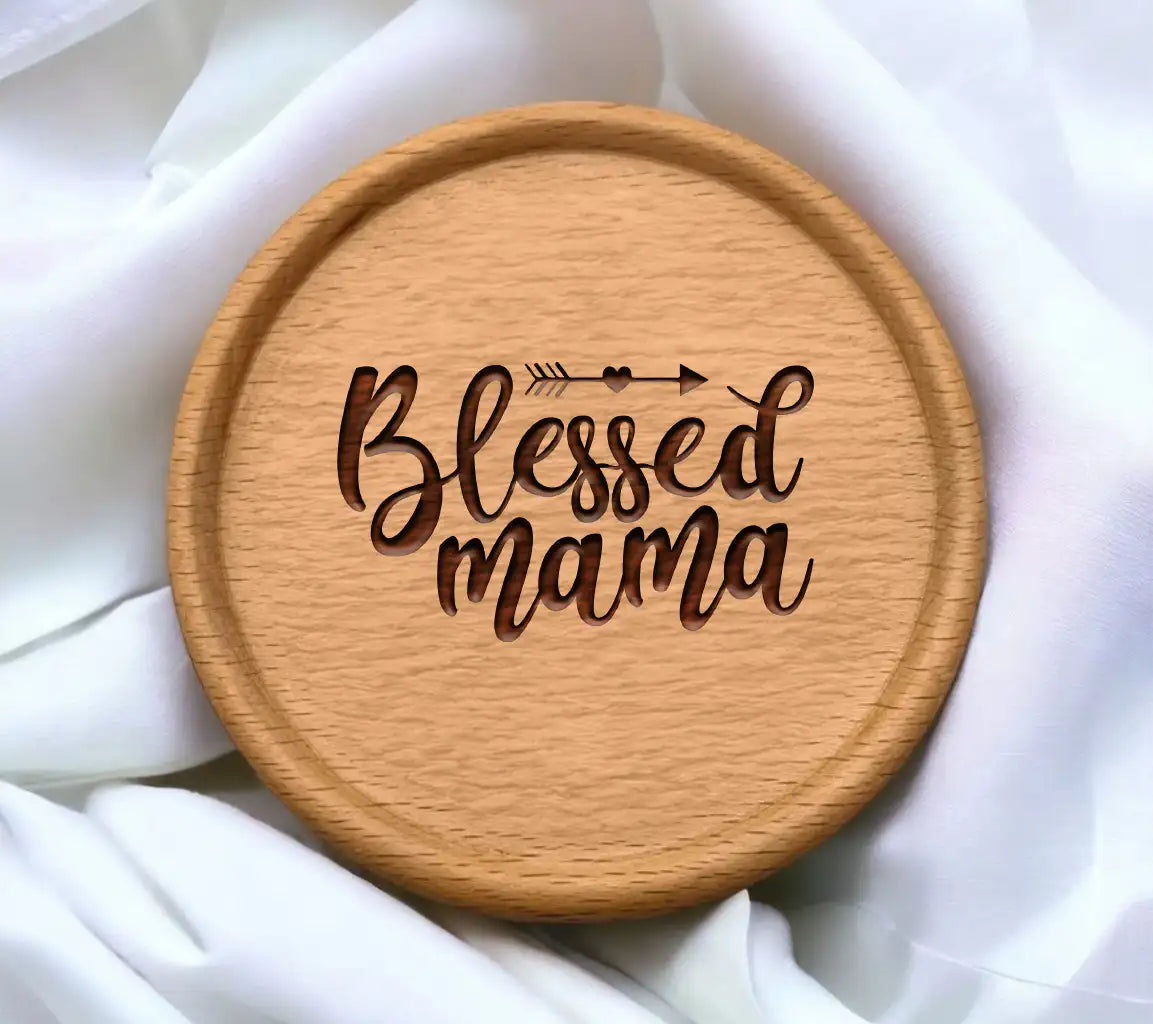 Blessed Mama SVG with Arrow Heart - Mom SVG Design SVG