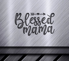 Blessed Mama SVG with Arrow Heart - Mom SVG Design SVG