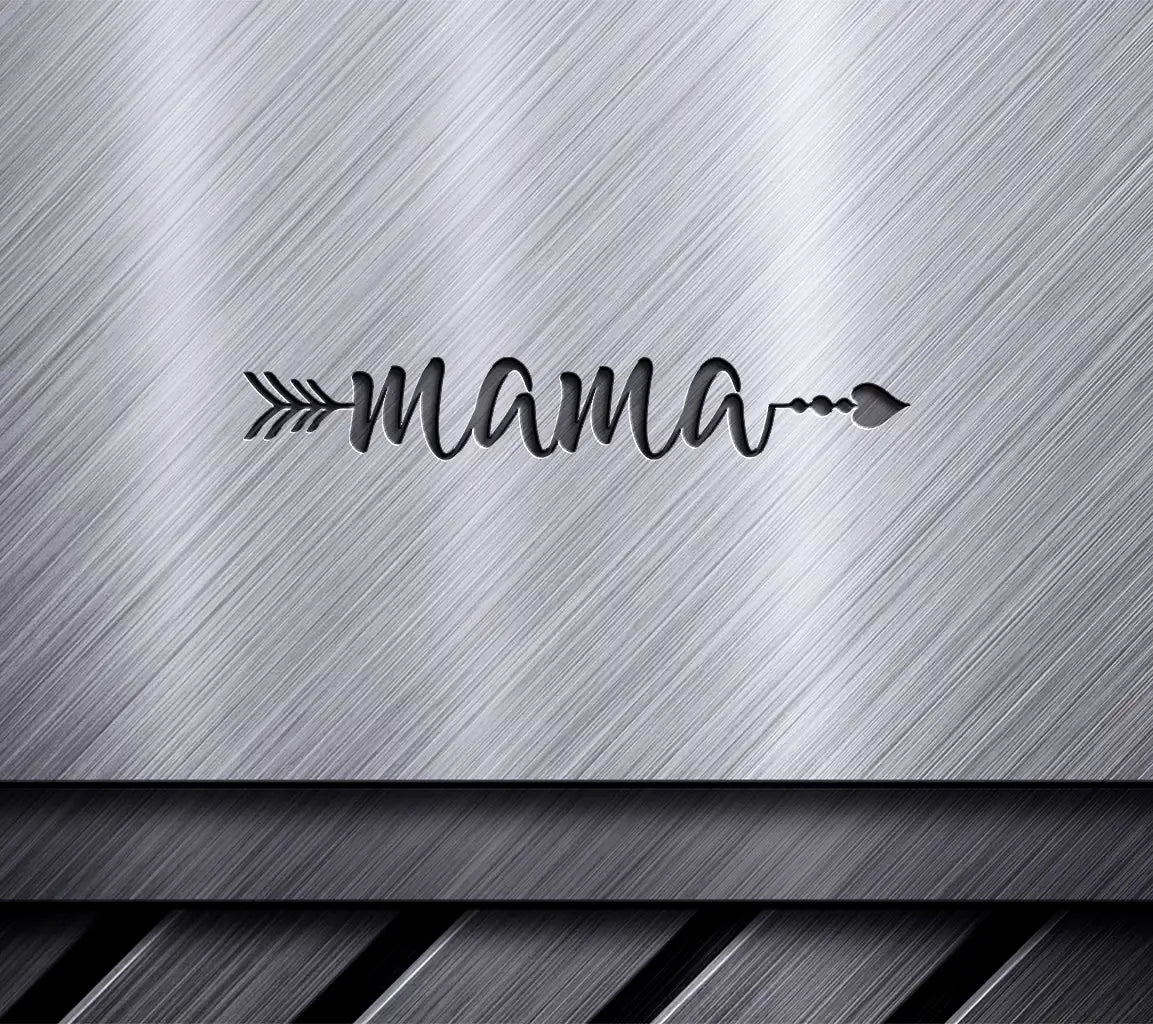  Mama Fishbone Silhouette SVG - Mom Design SVG