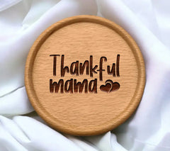 Thankful Mama SVG Design - Mom Heart Graphic SVG