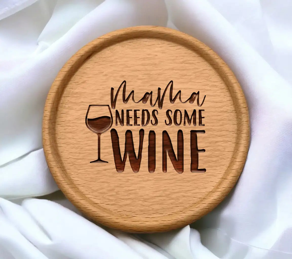 Mama Needs Some Wine SVG - Funny Mom Wine Glass Design SVG