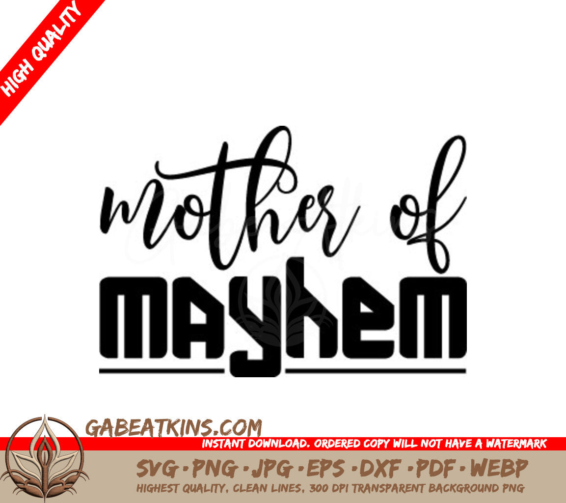 Mother of Mayhem  Design SVG SVG