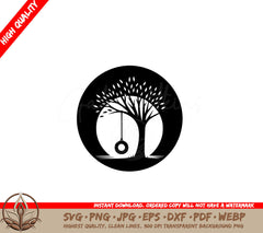 Moonlit Swing Serenade SVG - Digital Product: SVG, PNG, JPG, AI, PDF, DXF, EPS, WebP