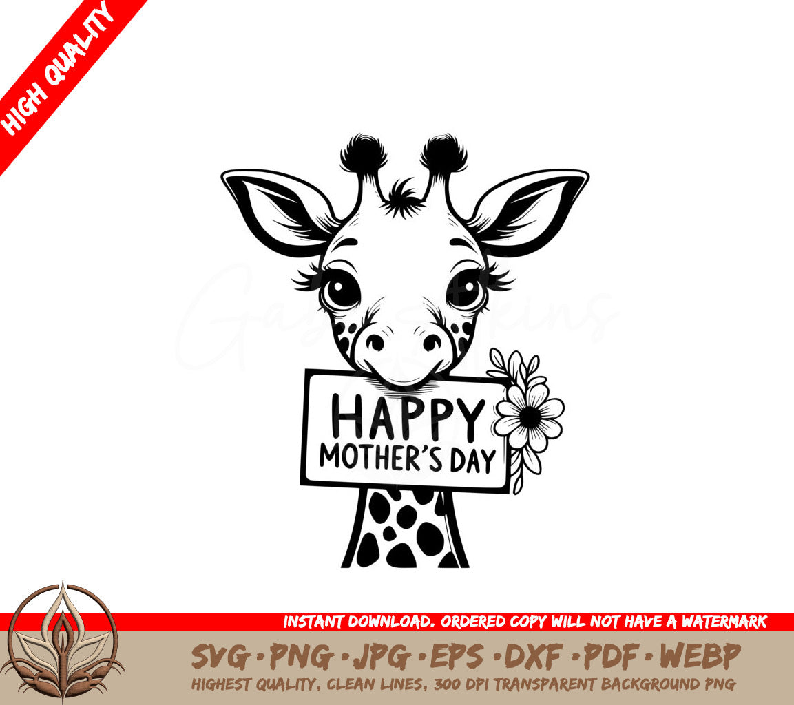 Mother's Day Giraffe SVGFileType