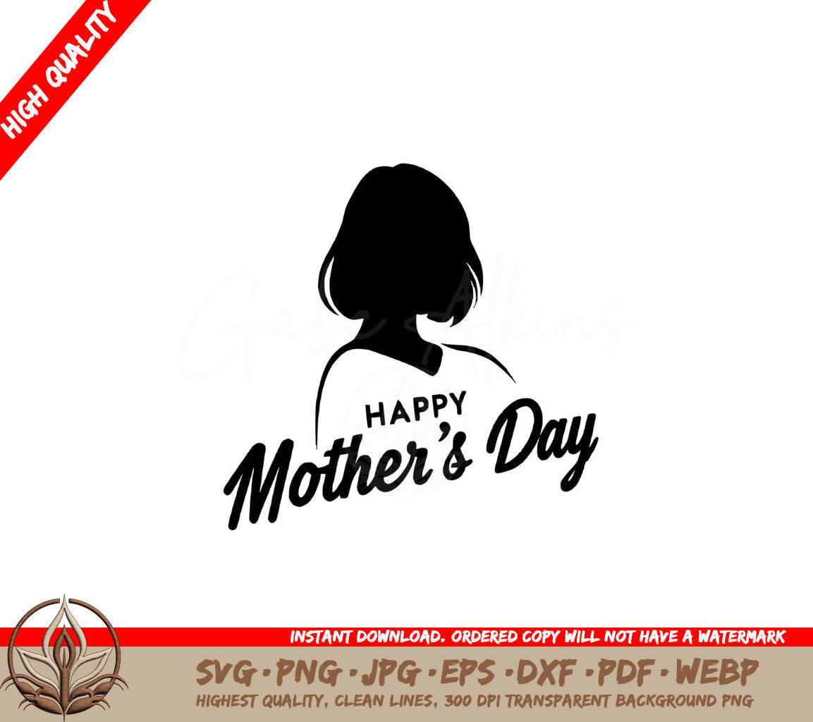 Mother's Day Greetings SVG - A single digital product file in multiple formats for flexibility.