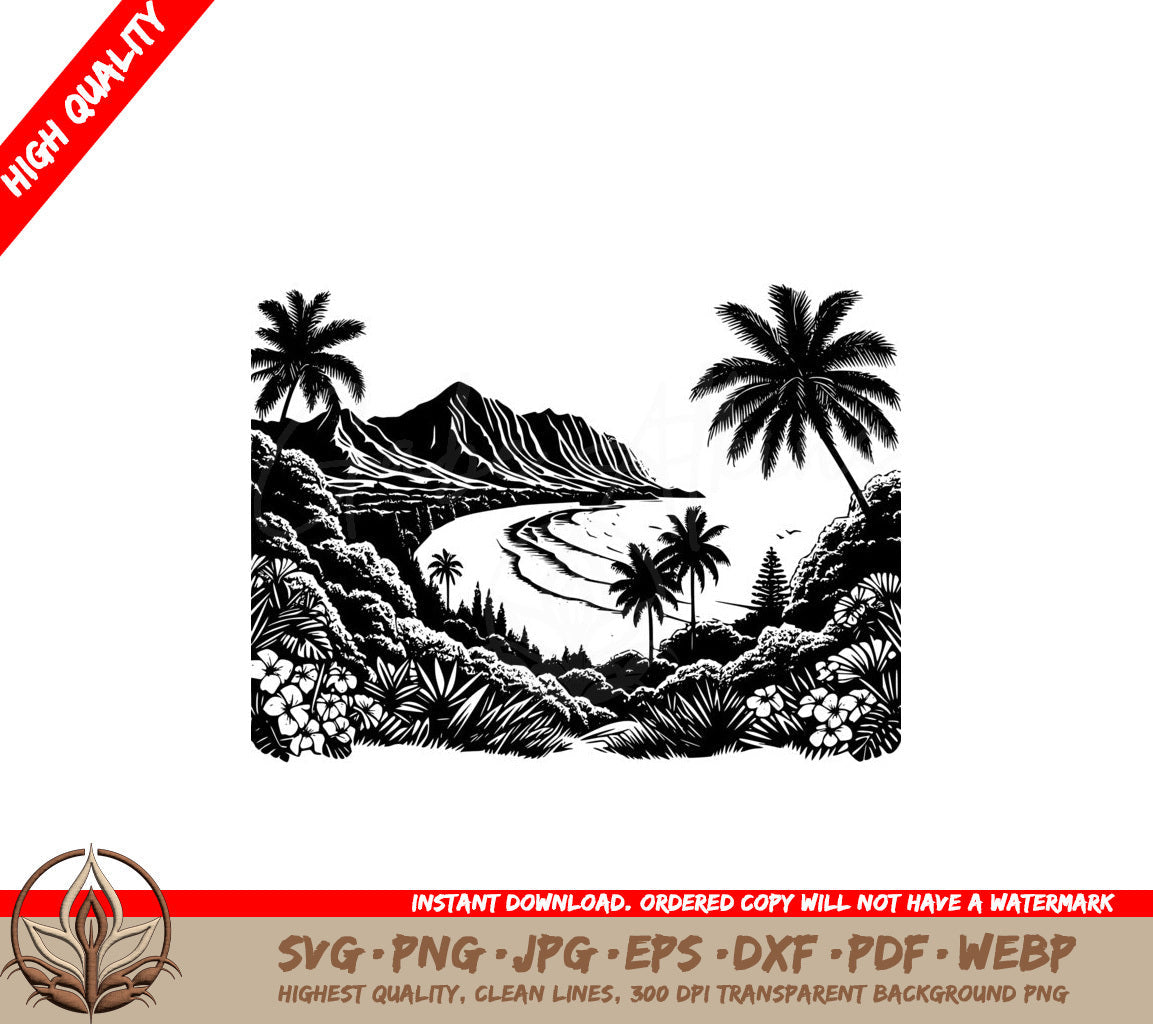 Mountain Beach Getaway SVG Digital Product